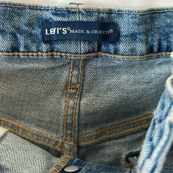 Levi’s MADE & CRAFTED 501 BLUE SHORTS WEST OF THE SUN black tab rare size 27 - Picture 10 of 13